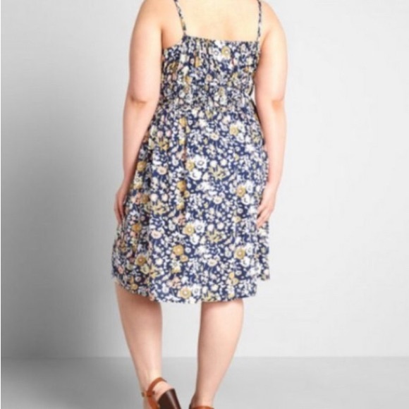 Modcloth Loving Reverie Moment Floral A-Line Dress Size XL - Picture 3 of 14